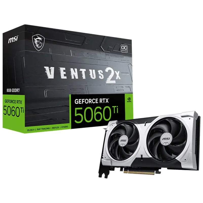MSI GeForce RTX 5060 Ti 8G Ventus 2X OC Plus Graphics Card (GeForce RTX 5060 Ti 8G VENTUS 2X OC PLUS)